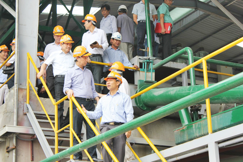 Dây chuyền xử lý tro xỉ do Việt Nam chế tạo lần đầu tiên được đưa vào vận hành